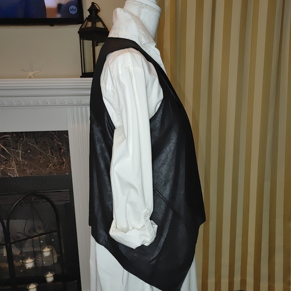 90's SW3 BESPOKE AVERY VEGAN LEATHER VEST S - Picture 4 of 6